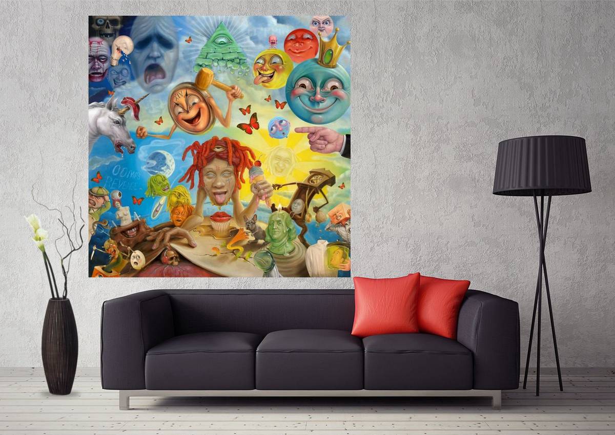 Trippie Redd Life‚Äö√Ñ‚àû‚àö√µ¬¨‚Ñ¢s A Trip Album Cover Art - Poster | Canvas Wall Art Print