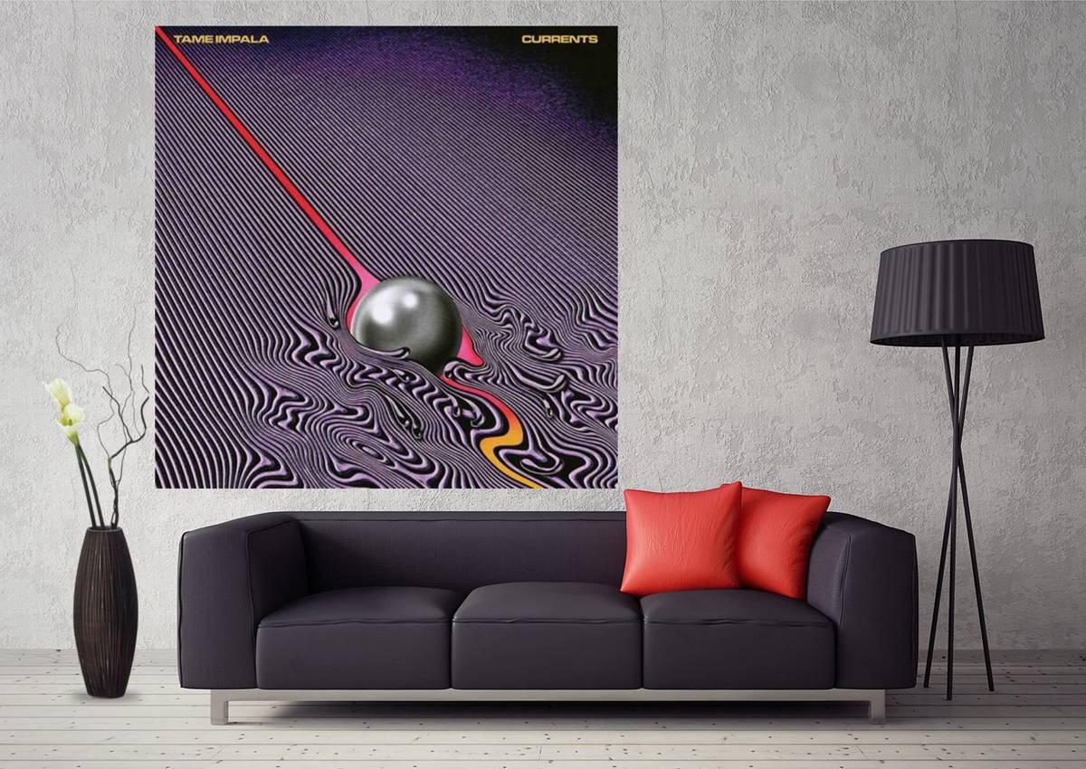 Tame Impala Psychedelic Rock Currents Album Abstract Art - Poster | Canvas Wall Art Print