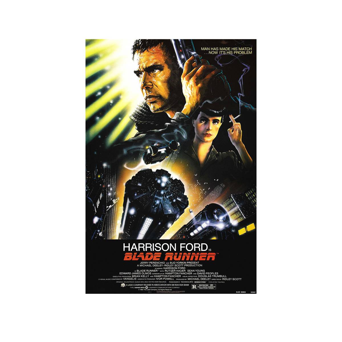 Blade Runner 1982 Movie Ver. 2 - Poster | Canvas Wall Art Print