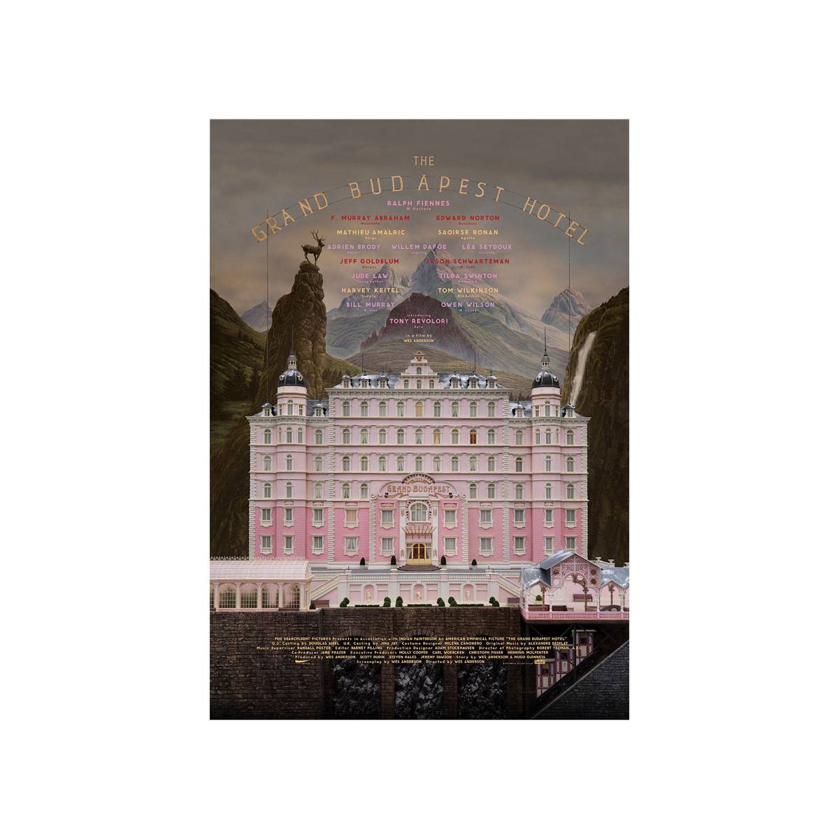 The Grand Budapest Hotel 2014 Movie Ver. 1 - Poster | Canvas Wall Art Print