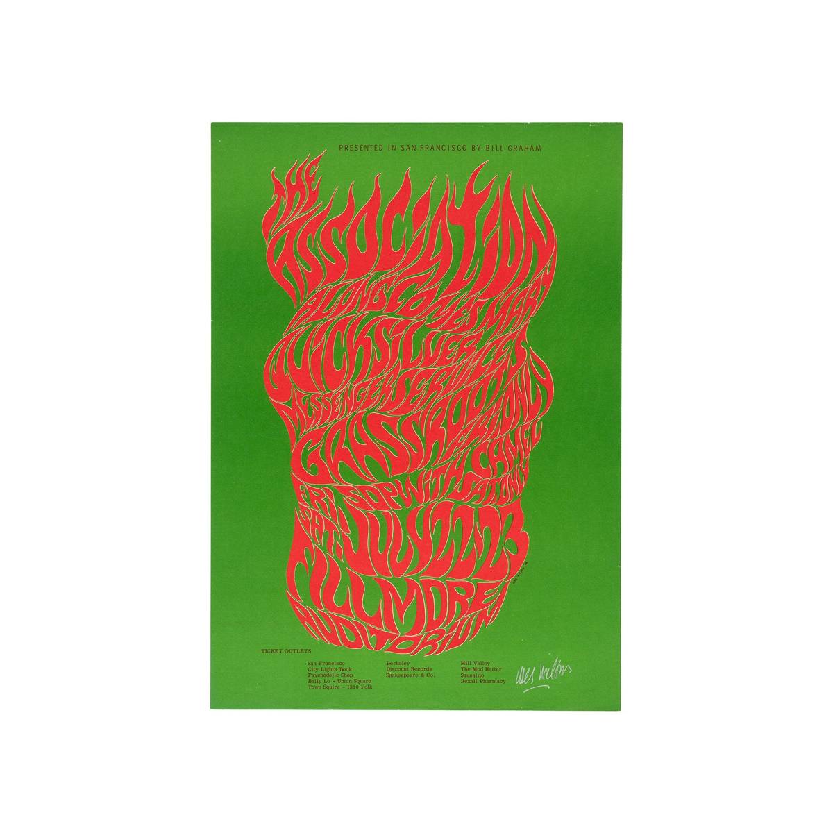 The Association &amp;Amp; Quicksilver Messenger Service 1966 Concert - Poster | Canvas Wall Art Print