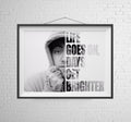 Hip Hop Artist And Quote Print. Modern Wall Art. American Rap Print. - Poster | Canvas Wall Art Print