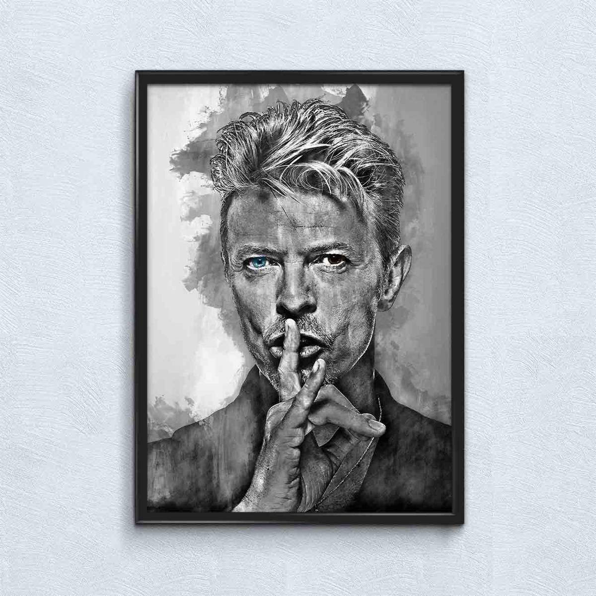 David Bowie Print David Bowie Art Print Wall Art - Poster | Canvas Wall Art Print