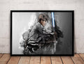 Luke Skywalker Print Luke Skywalker Star Wars Wall Art - Poster | Canvas Wall Art Print