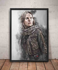 Jyn Erso Print Jyn Erso Rogue One Wall Art - Poster | Canvas Wall Art Print