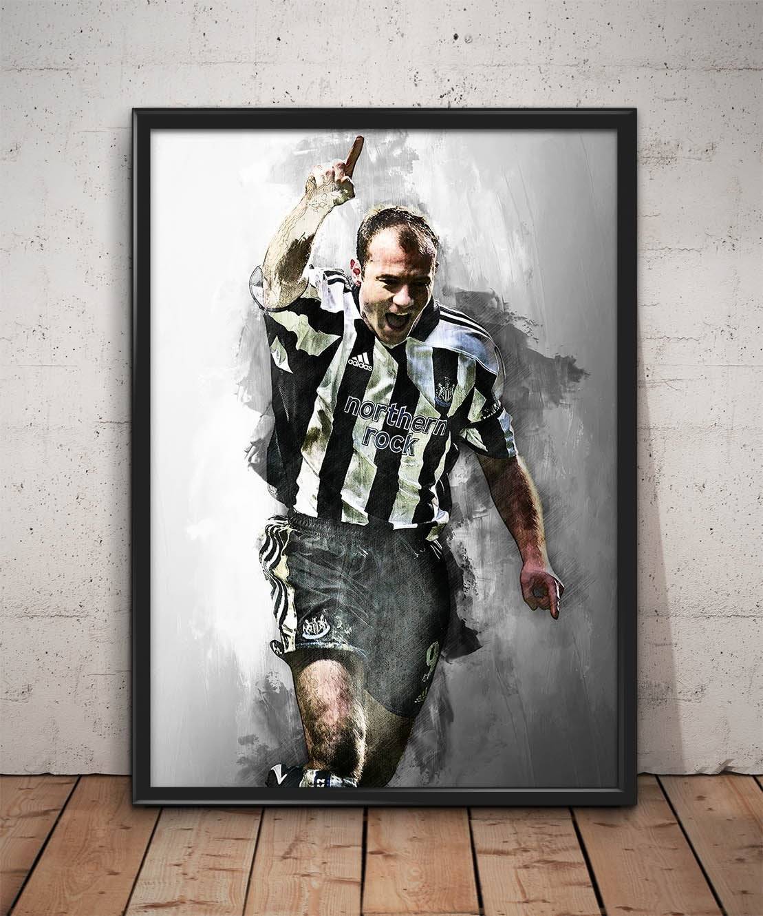 Alan Shearer Print Alan Shearer Wall Art - Poster | Canvas Wall Art Print