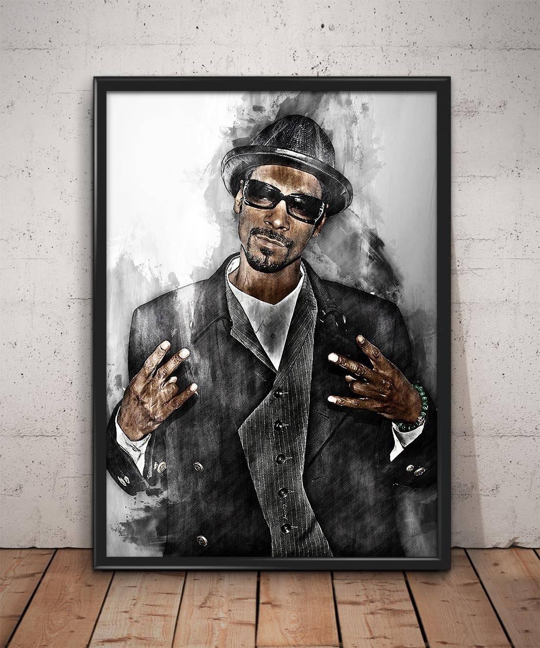 Snoop Dogg Print Snoop Dogg Wall Art - Poster | Canvas Wall Art Print