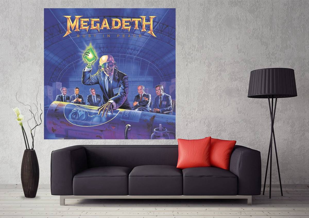 Megadeth Rust In Peace Music Album Cover Art - Poster | Canvas Wall Art Print