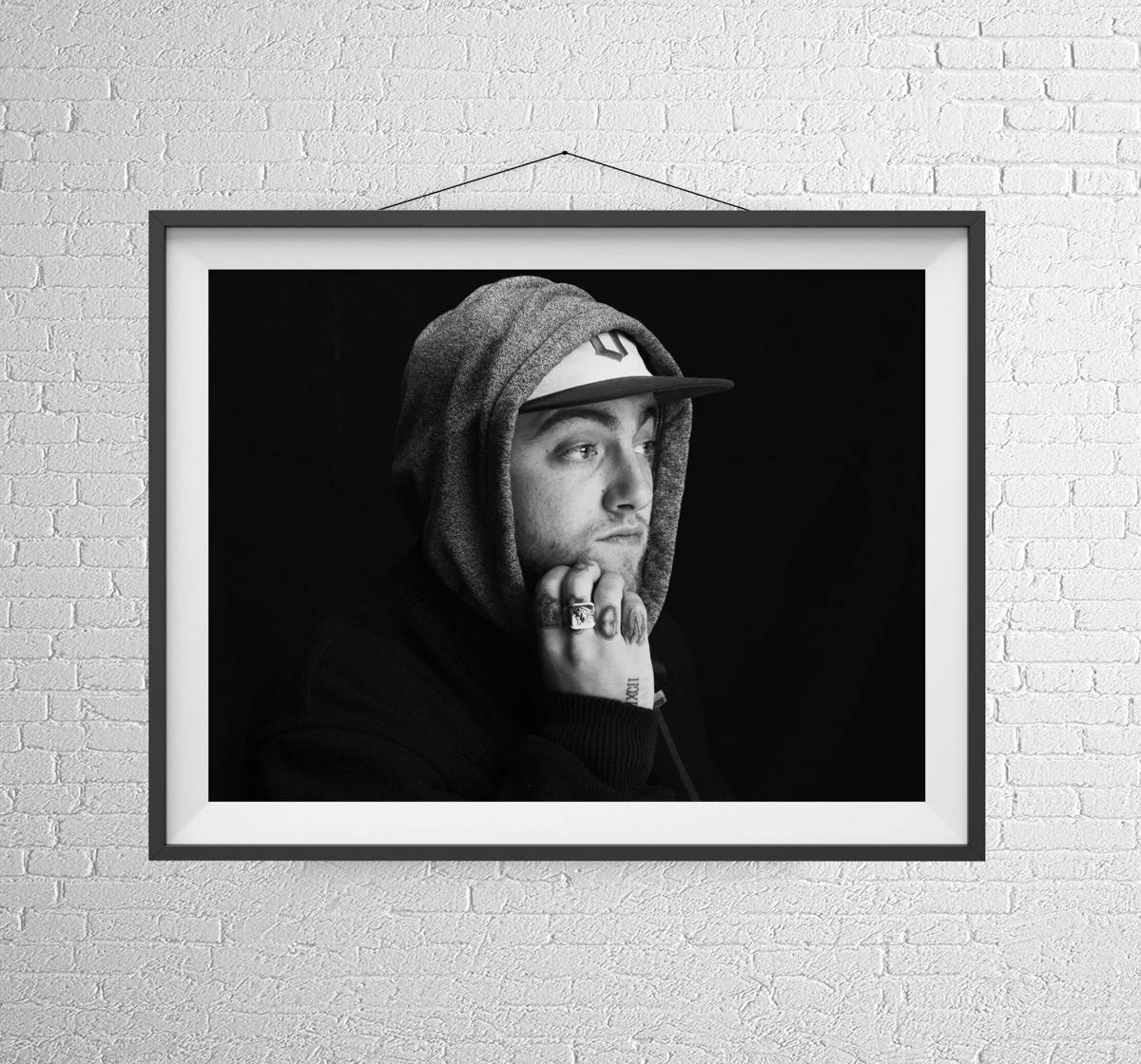 American Hip Hop Artist Print. Rap. Modern Wall Art. - Poster | Canvas Wall Art Print