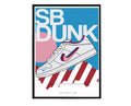 Sb Dunk Parra Sneaker Poster, Hypebeast Poster, Kicks Poster, Urban Wall Art, Graffiti Wall Art, Streetwear Posters, Sneaker Art - Poster | Canvas Wall Art Print