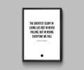 Nelson Mandela Quote In White - Poster | Canvas Wall Art Print