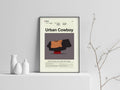 Urban Cowboy Mid-Century Modern Inspired Print - Poster | Canvas Wall Art Print