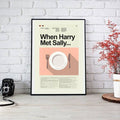 When Harry Met Sally... Mid-Century Modern Inspired Print - Poster | Canvas Wall Art Print