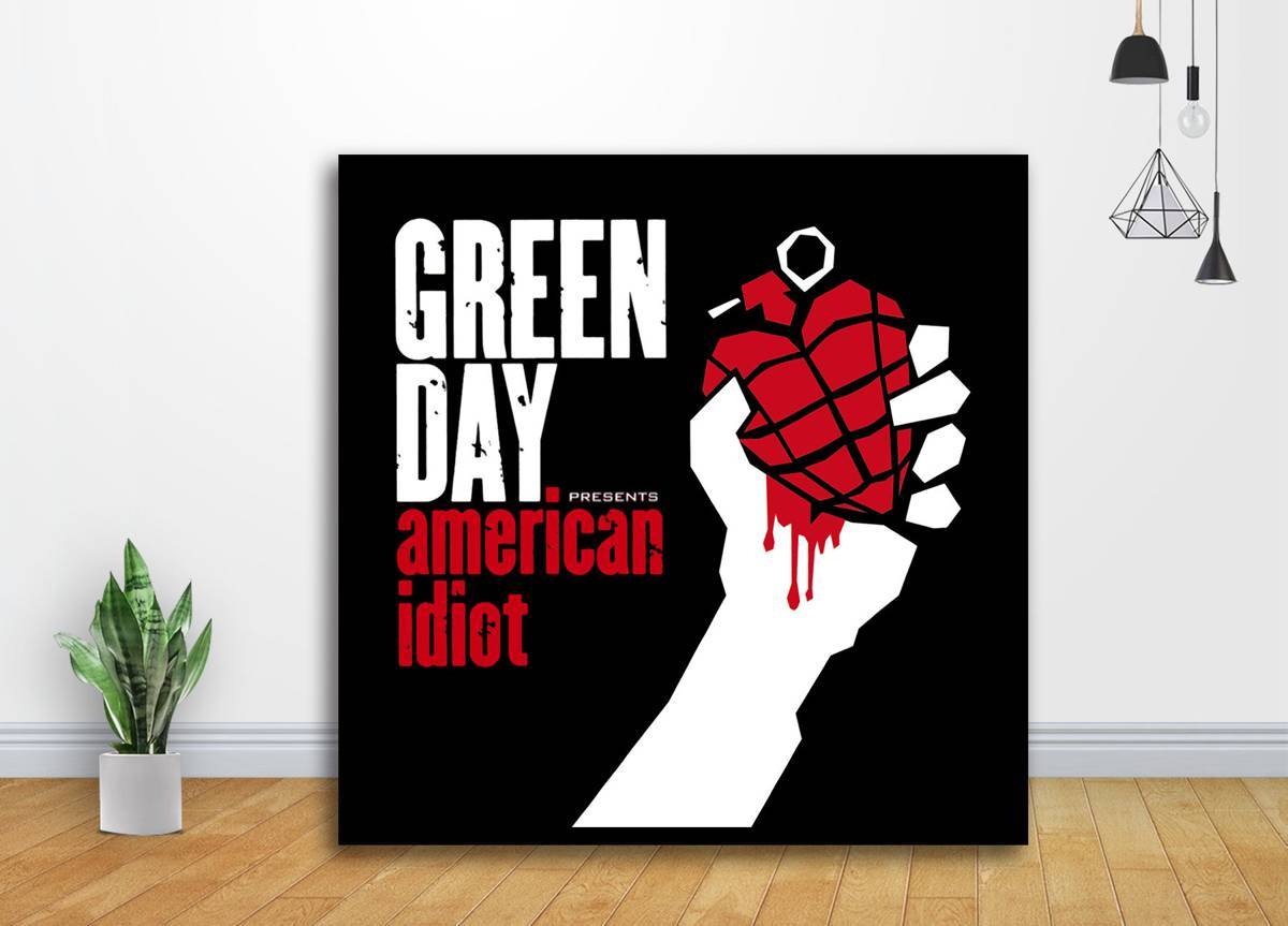 Green Day American Idiot Music Album Art - Poster | Canvas Wall Art Print
