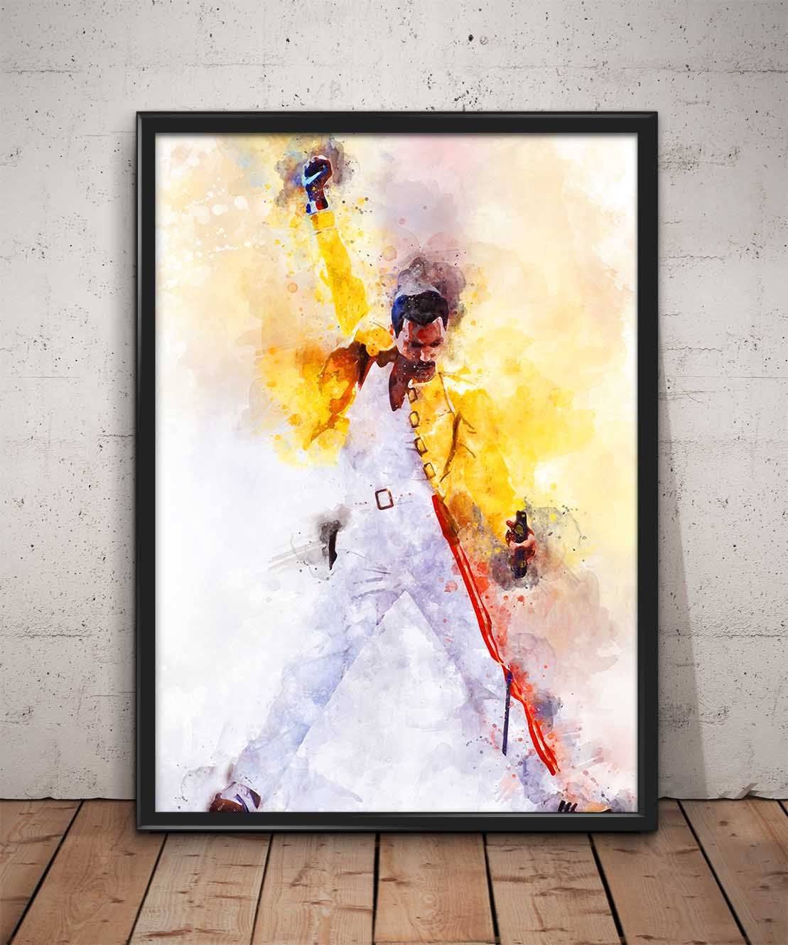 Freddie Mercury Print Freddie Mercury - Poster | Canvas Wall Art Print