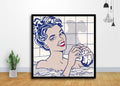 Roy Lichtenstein Pop Woman In Bath Art - Poster | Canvas Wall Art Print