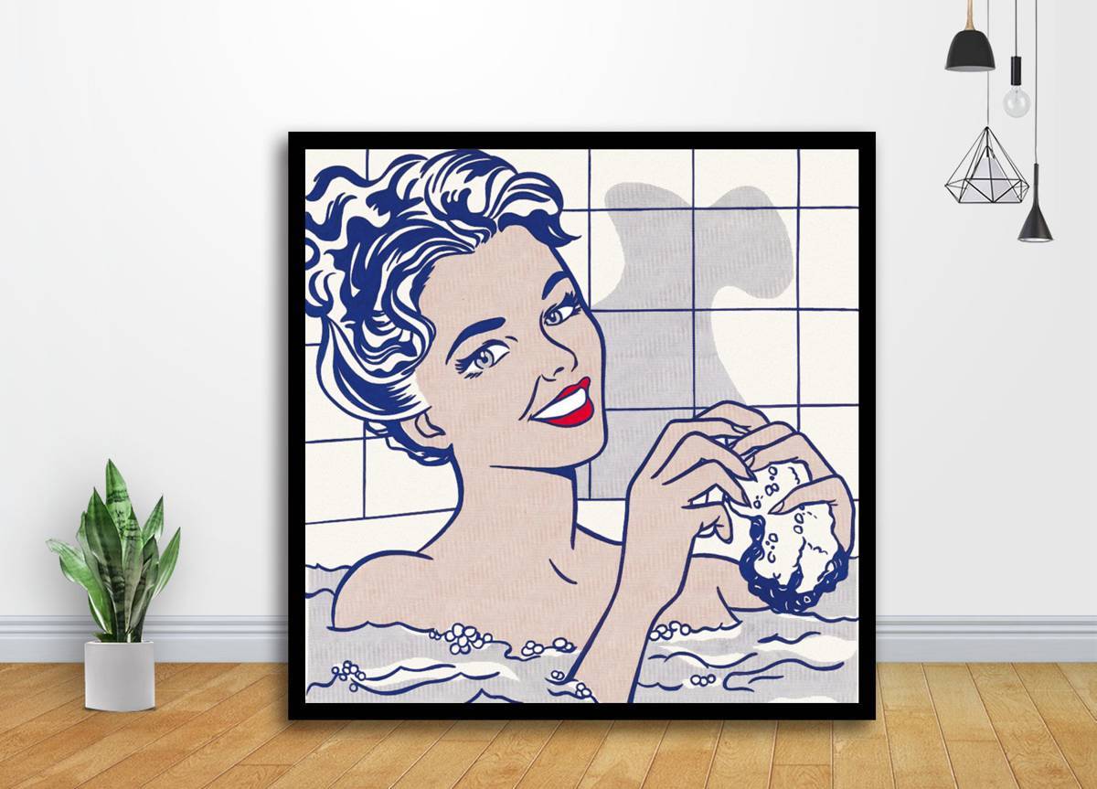 Roy Lichtenstein Pop Woman In Bath Art - Poster | Canvas Wall Art Print
