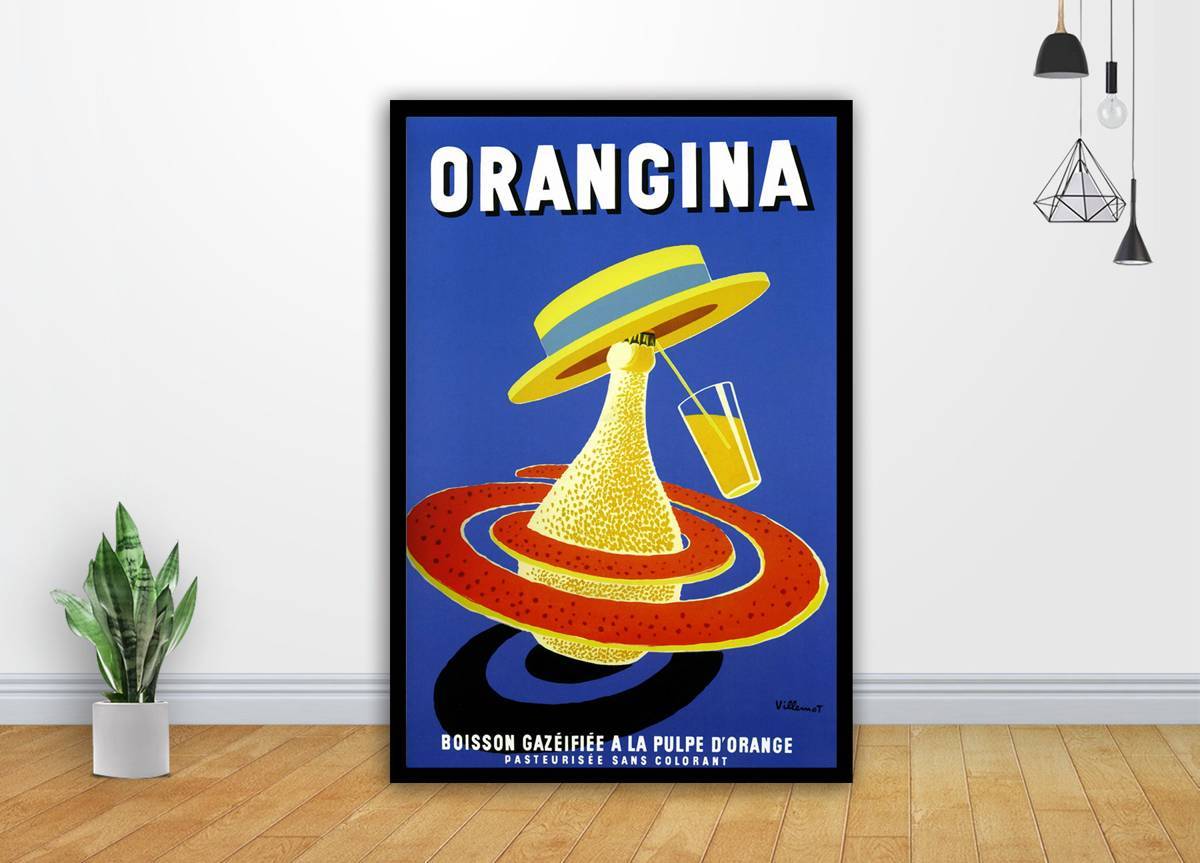 Orangina French Painting Ad Art - Poster | Canvas Wall Art Print