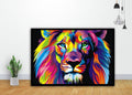 Banksy Street Rainbow Lion Art - Poster | Canvas Wall Art Print