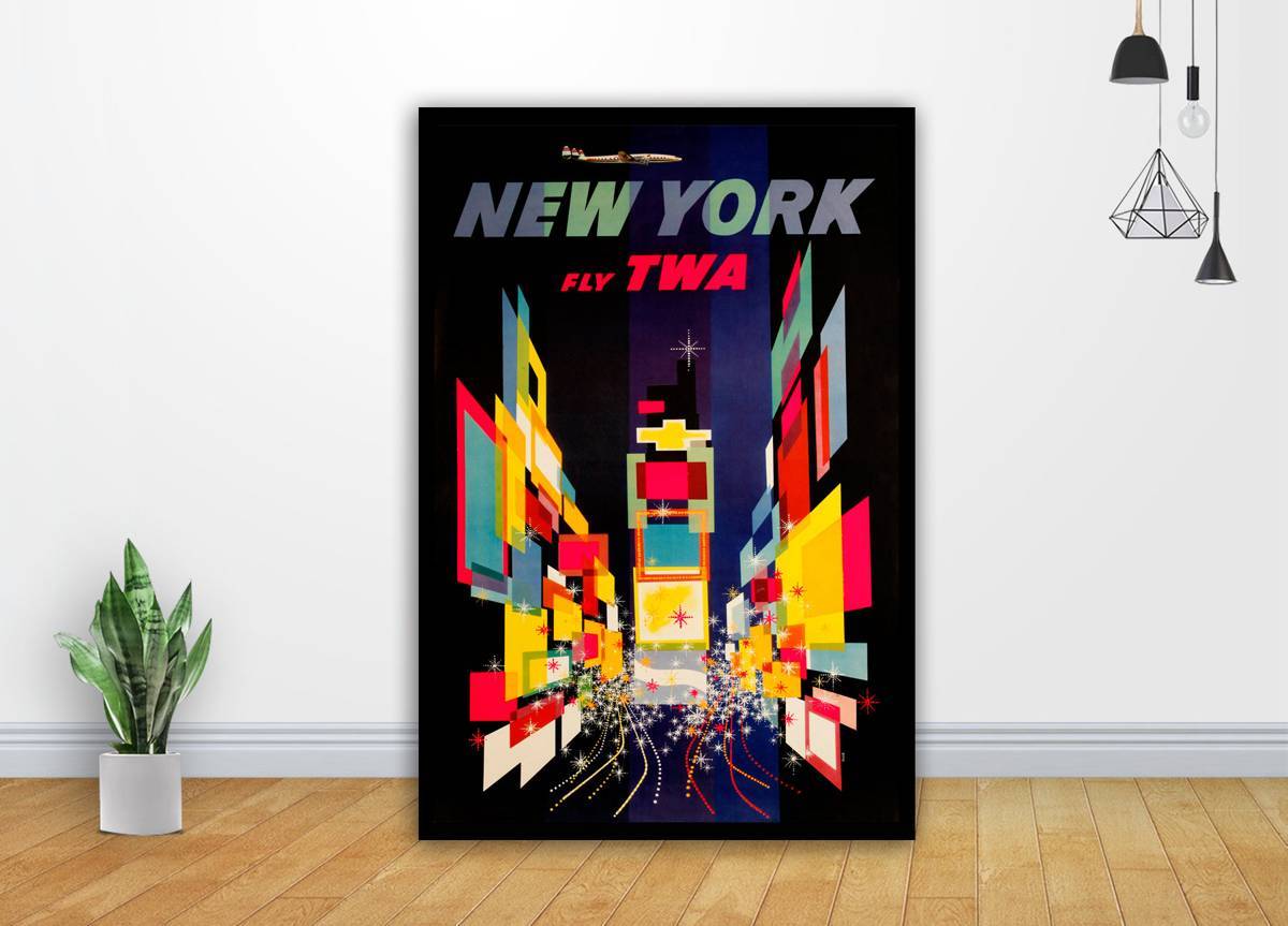 Twa New York Vintage Art - Poster | Canvas Wall Art Print