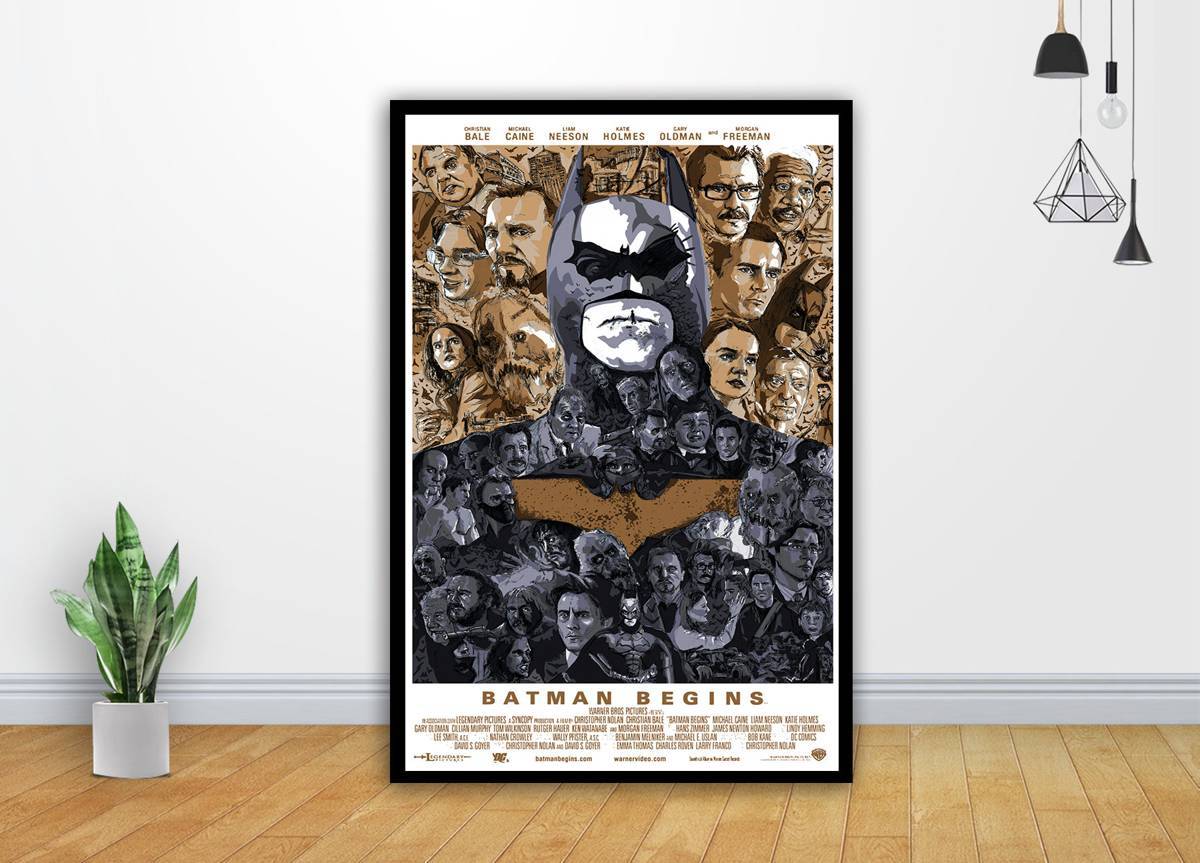 Batman Begins Movie Art - Poster | Canvas Wall Art Print