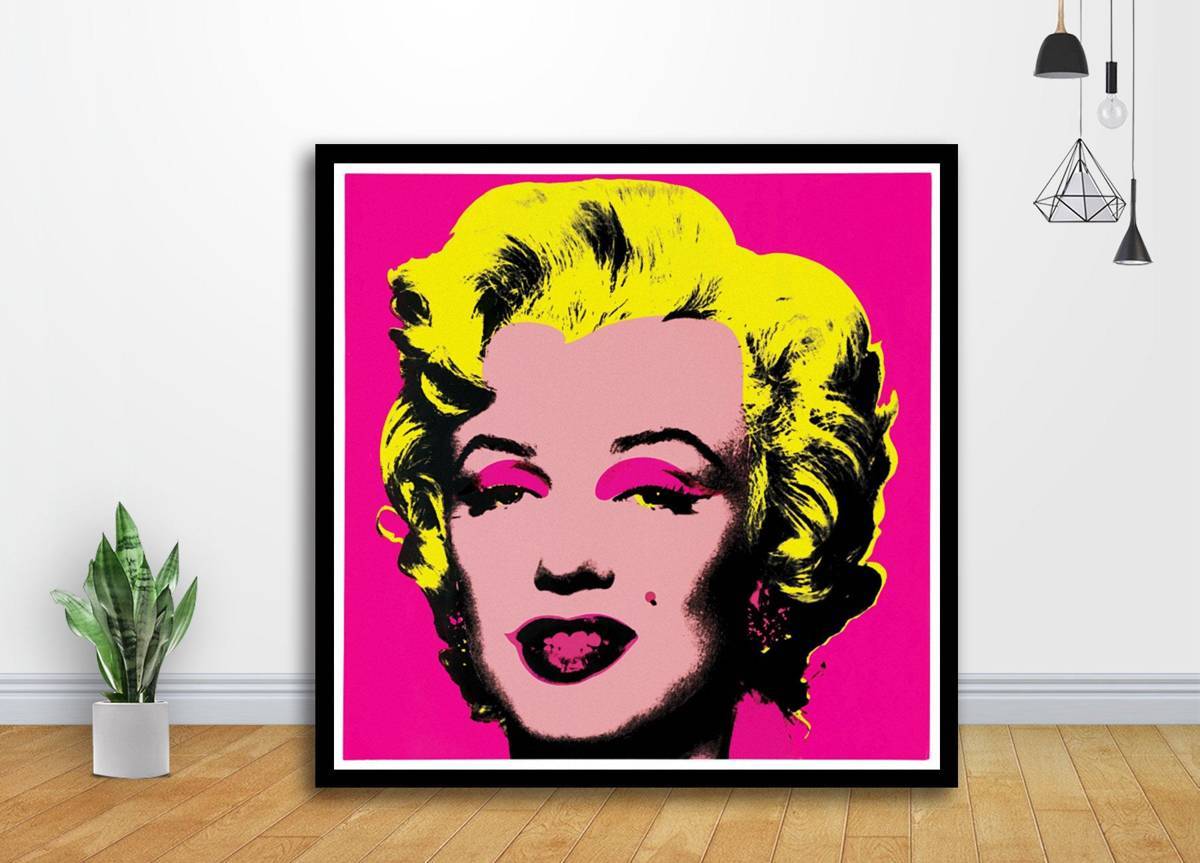 Marilyn Monroe Pop Andy Warhol Photo Art - Poster | Canvas Wall Art Print