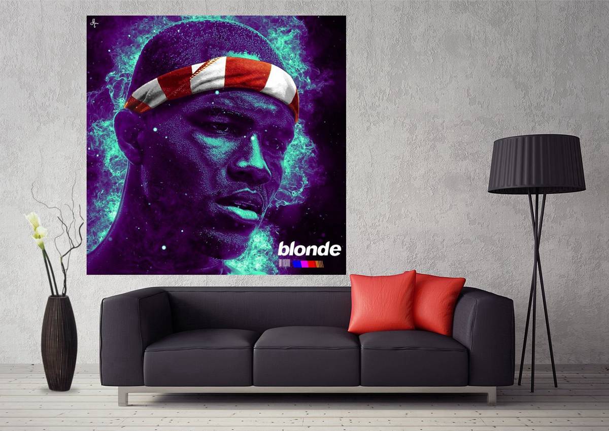 Frank Ocean Blonde Album Cover Music Art - Poster | Canvas Wall Art Print