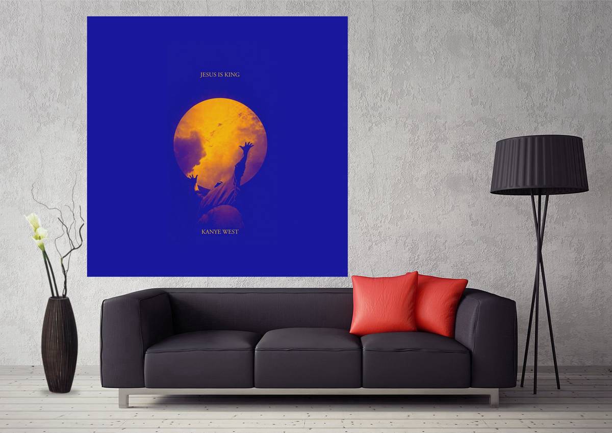 Kanye West Jesus Is King Album Cover Music Art - Poster | Canvas Wall Art Print