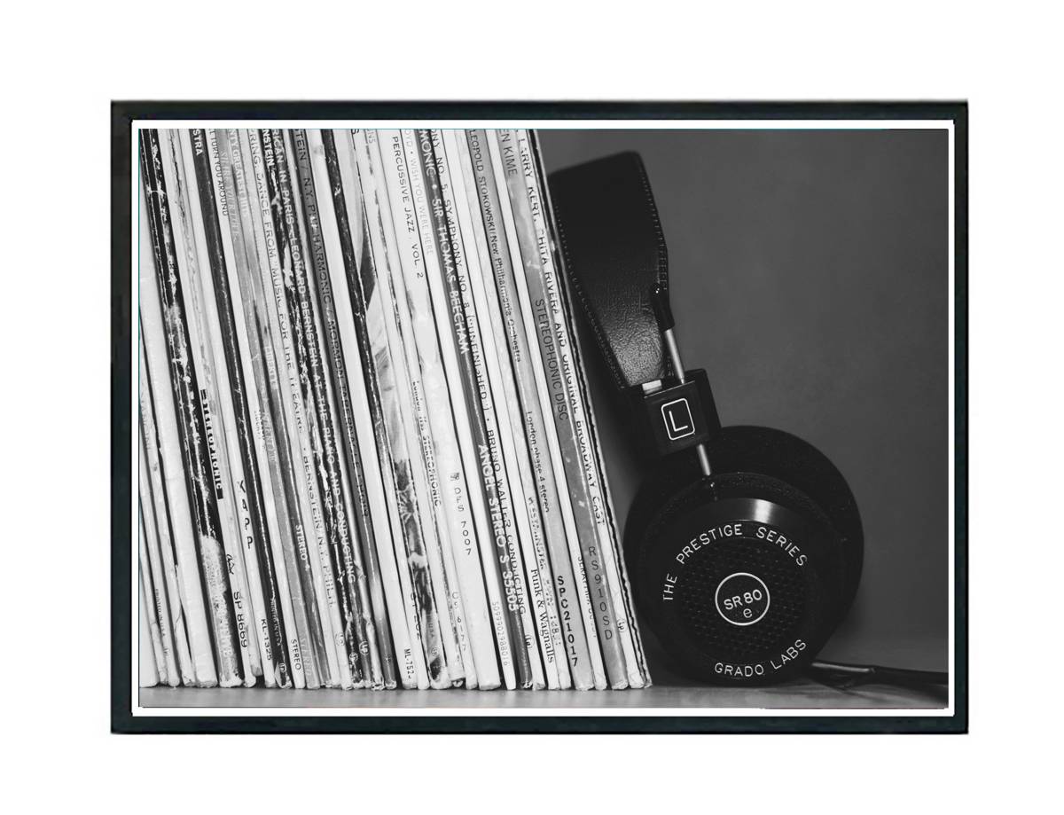 Record Stack Poster, Music Poster, Hypebeast Poster, Urban Wall Art, Graffiti Wall Art, Streetwear Posters, Pop Art - Poster | Canvas Wall Art Print