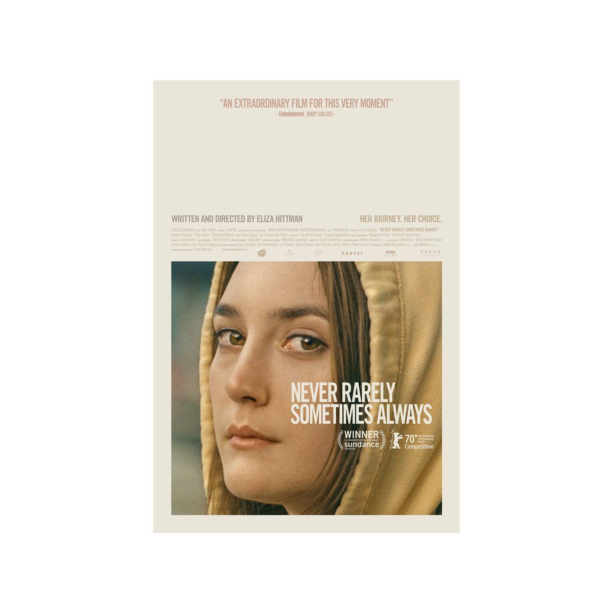 Never, Rarely, Sometimes, Always 2020 Movie Ver. 1 - Poster | Canvas Wall Art Print