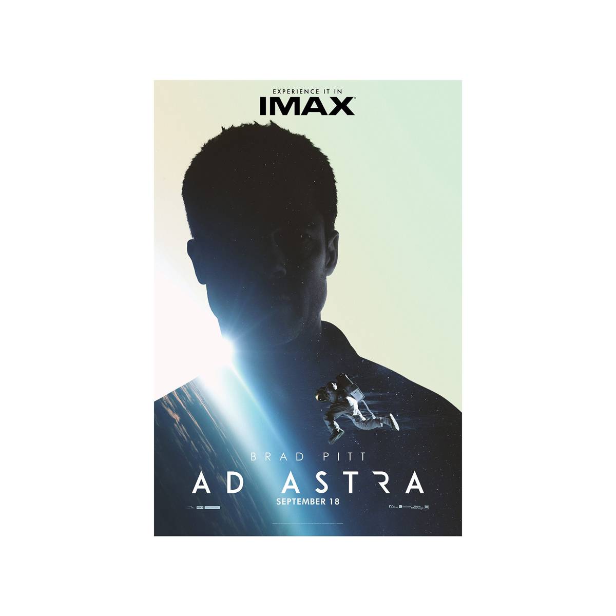 Ad Astra 2019 Movie Ver. 2 (Uk) - Poster | Canvas Wall Art Print