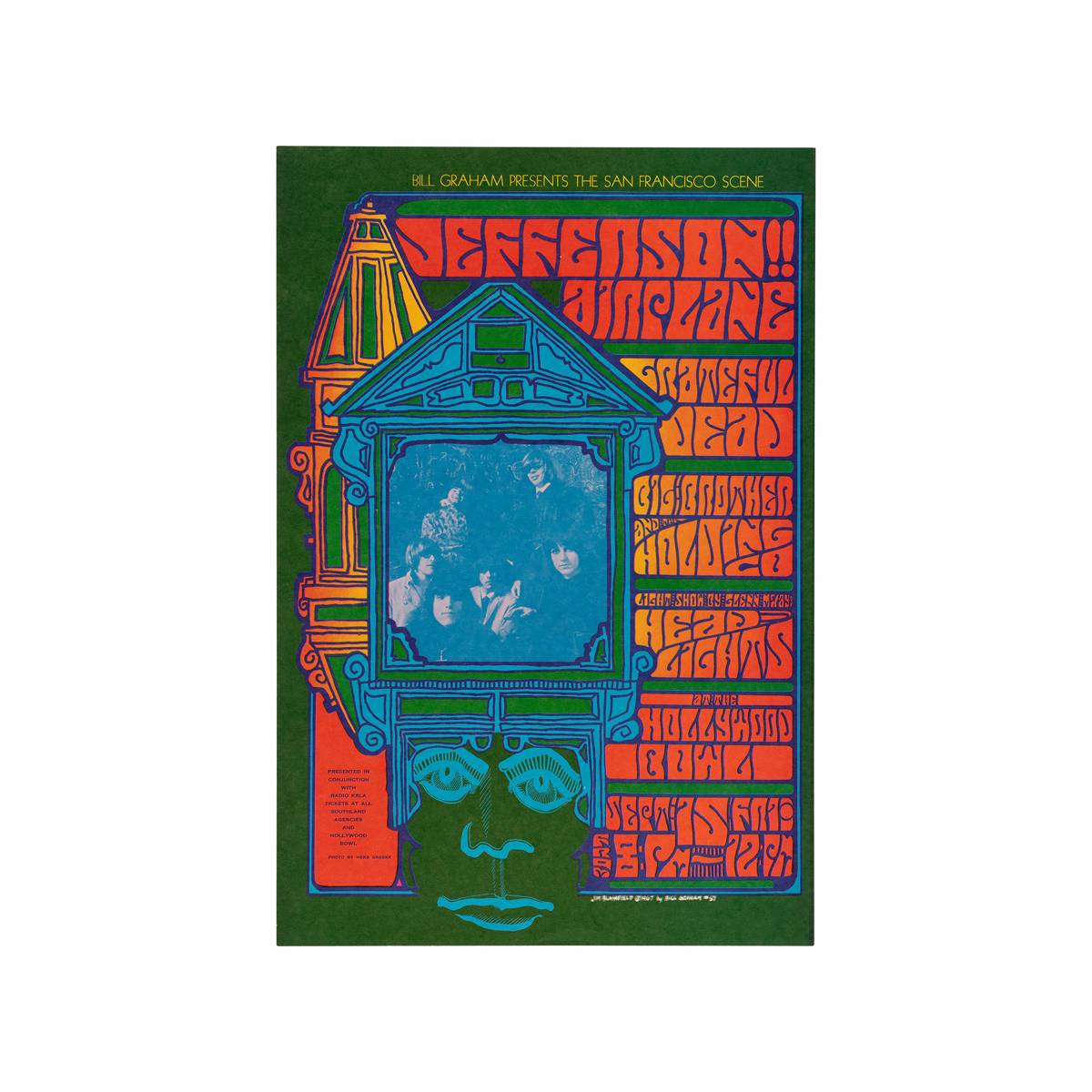 Jefferson Airplane And The Grateful Dead 1967 Concert - Poster | Canvas Wall Art Print