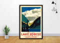 Lake Louise Canada Banff Travel Art - Poster | Canvas Wall Art Print