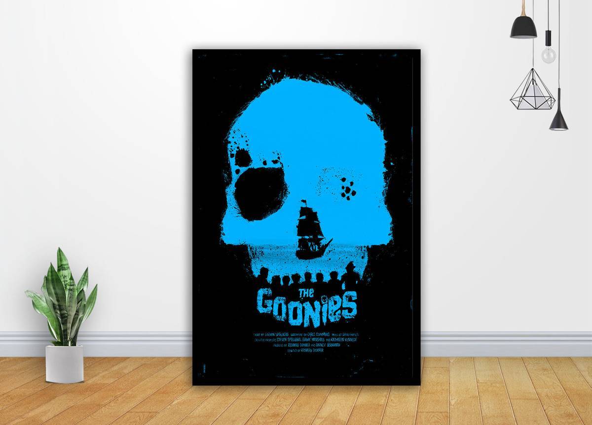 Goonies Movie 80'S Retro Skull Art - Poster | Canvas Wall Art Print