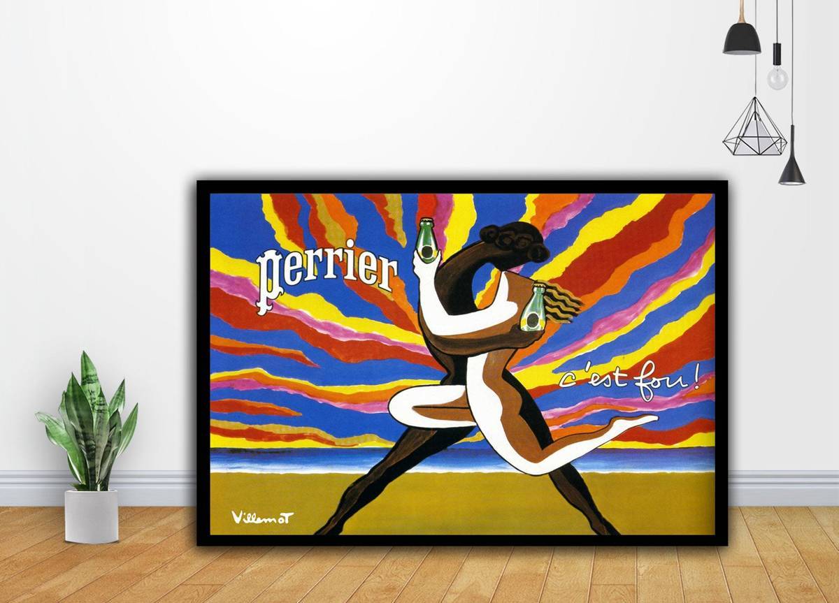 1984 Perrier Art - Poster | Canvas Wall Art Print