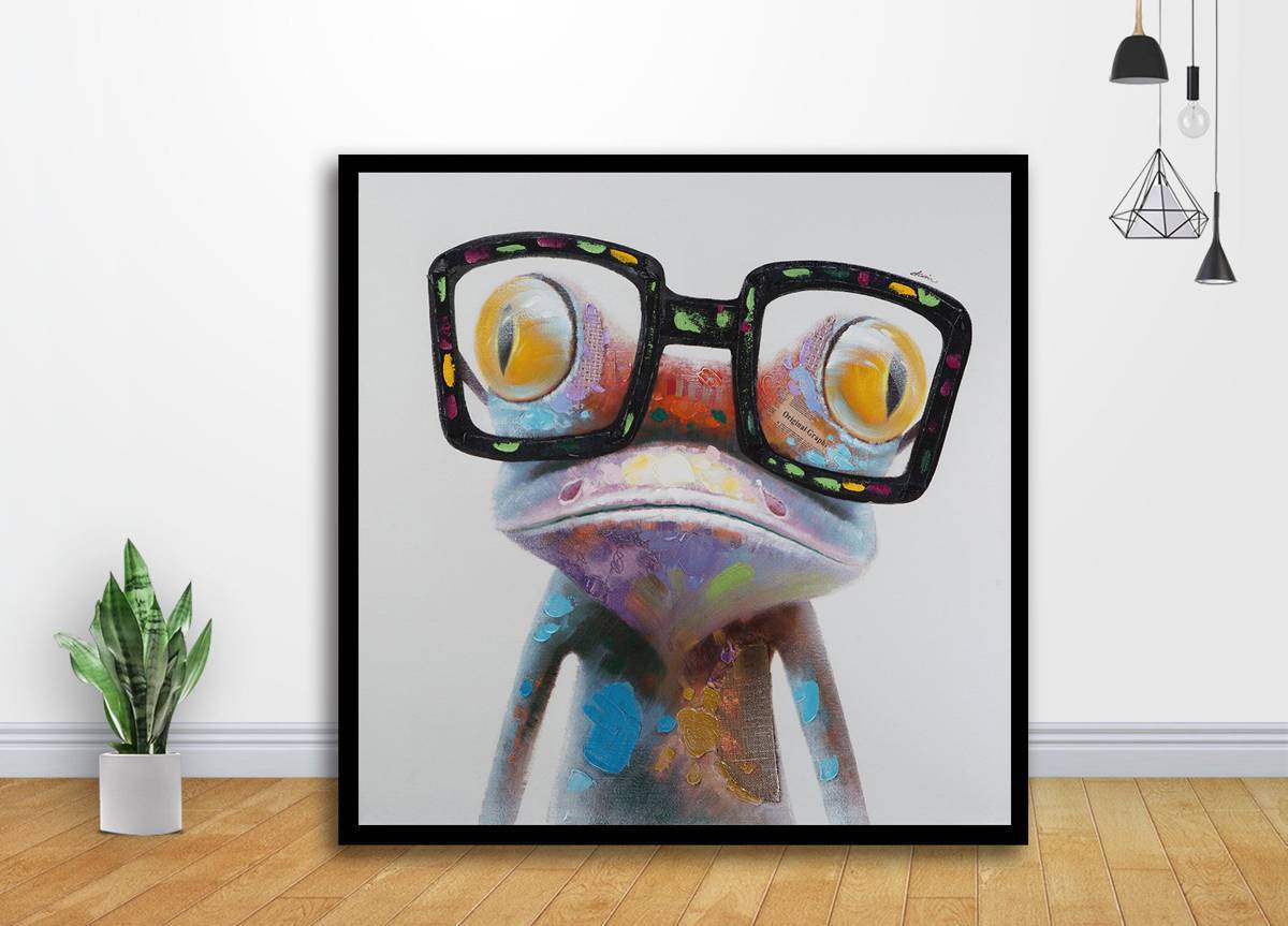 Frog Painting Art - Poster | Canvas Wall Art Print