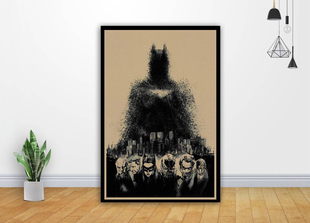 Batman Gotham City Film Art - Poster | Canvas Wall Art Print