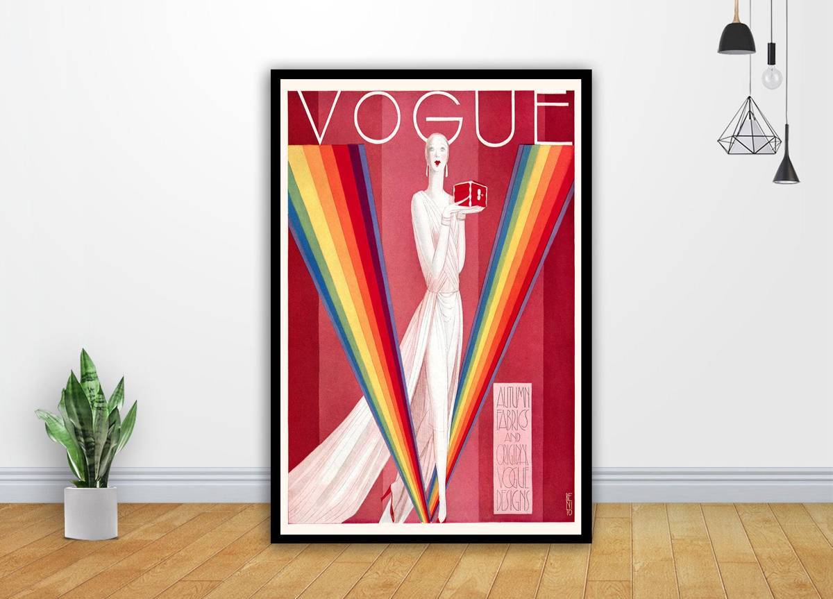 Vintage Fashion Vogue 1920'S Art - Poster | Canvas Wall Art Print