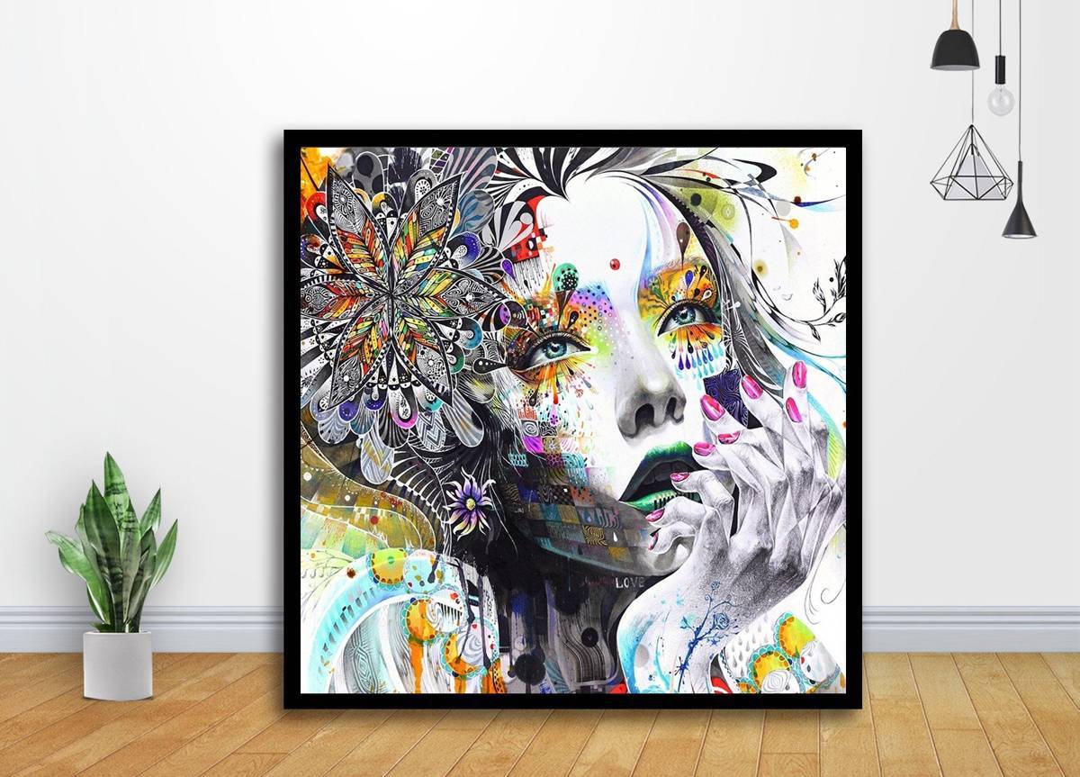 Urban Princess Street Art - Poster | Canvas Wall Art Print