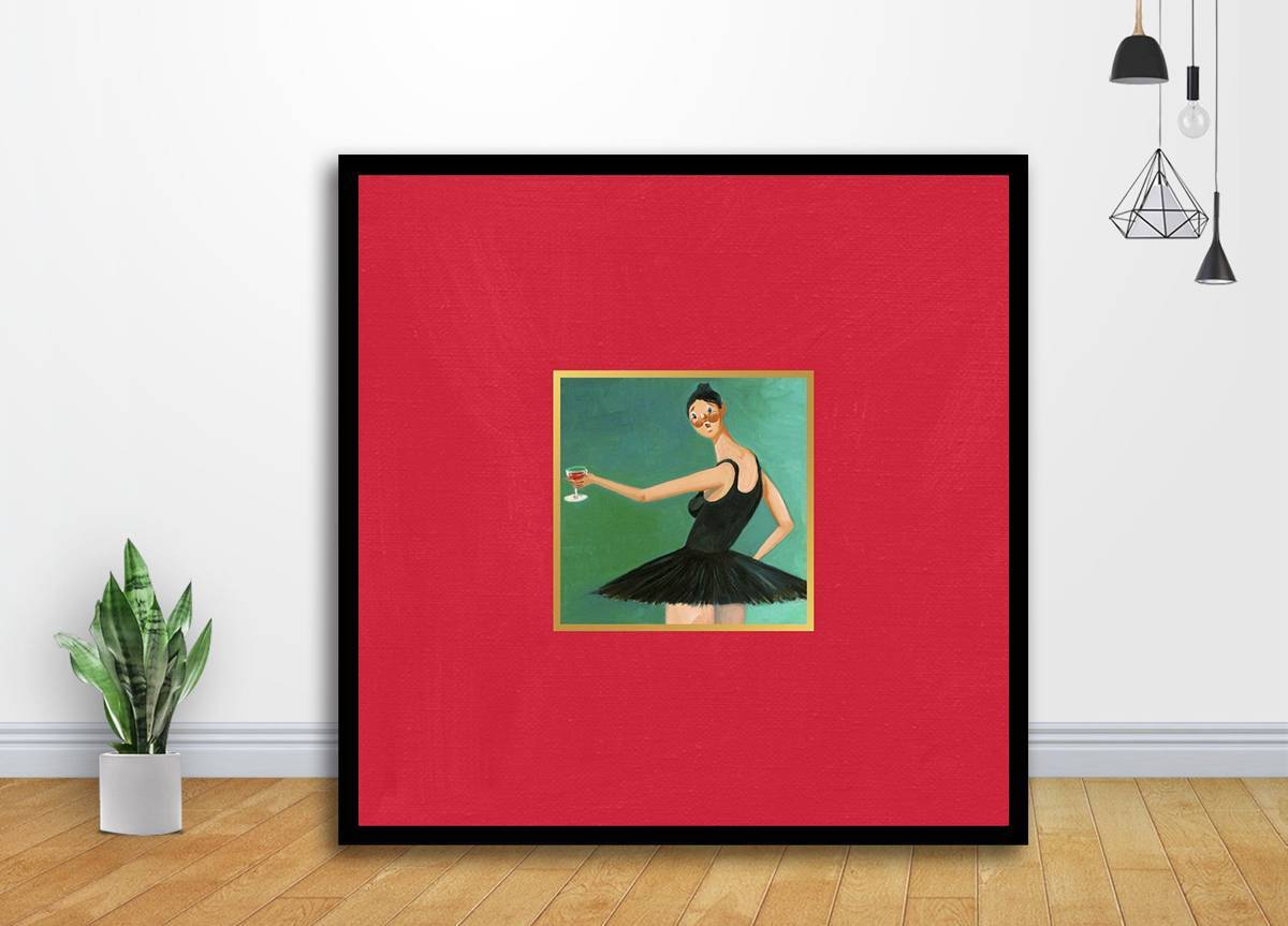 My Beautiful Dark Twisted Fantasy Freshalbumart Music Album Cover Art - Poster | Canvas Wall Art Print