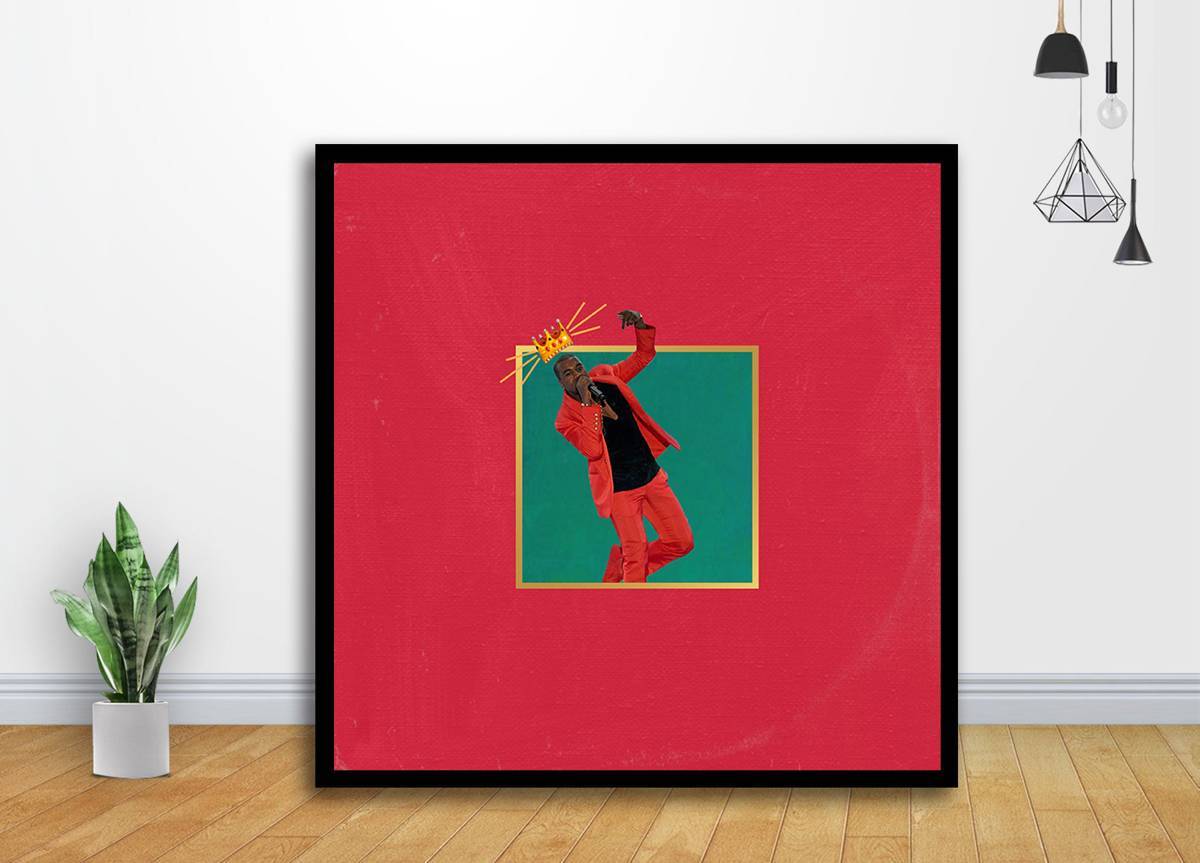 My Beautiful Dark Twisted Fantasy Freshalbumart Music Album Cover Art - Poster | Canvas Wall Art Print