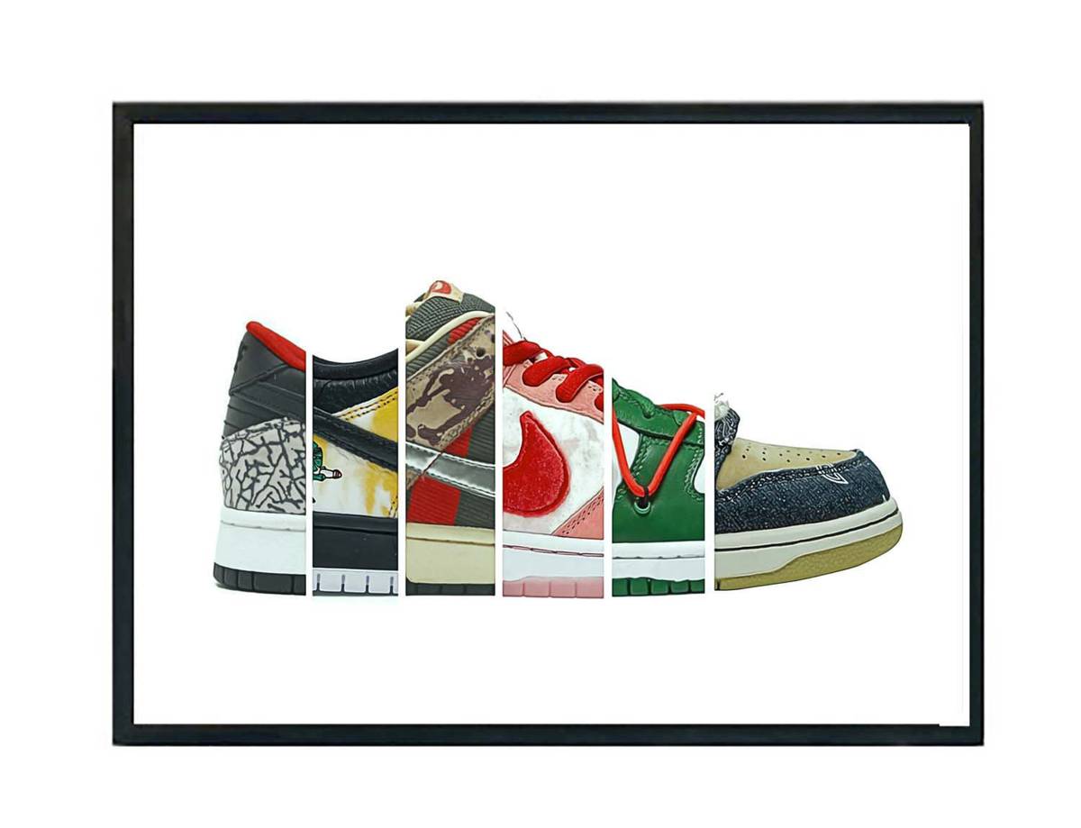 Sb Dunk History Poster, Hypebeast Poster, Sneaker Collage Poster, Urban Wall Art, Streetwear Wall Art, Music Posters - Poster | Canvas Wall Art Print