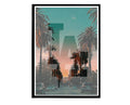 La Sunset Poster, Hypebeast Poster, Hip Hop Poster, Urban Wall Art, Los Angeles Wall Art, Music Posters, City Poster, Streetwear Poster - Poster | Canvas Wall Art Print