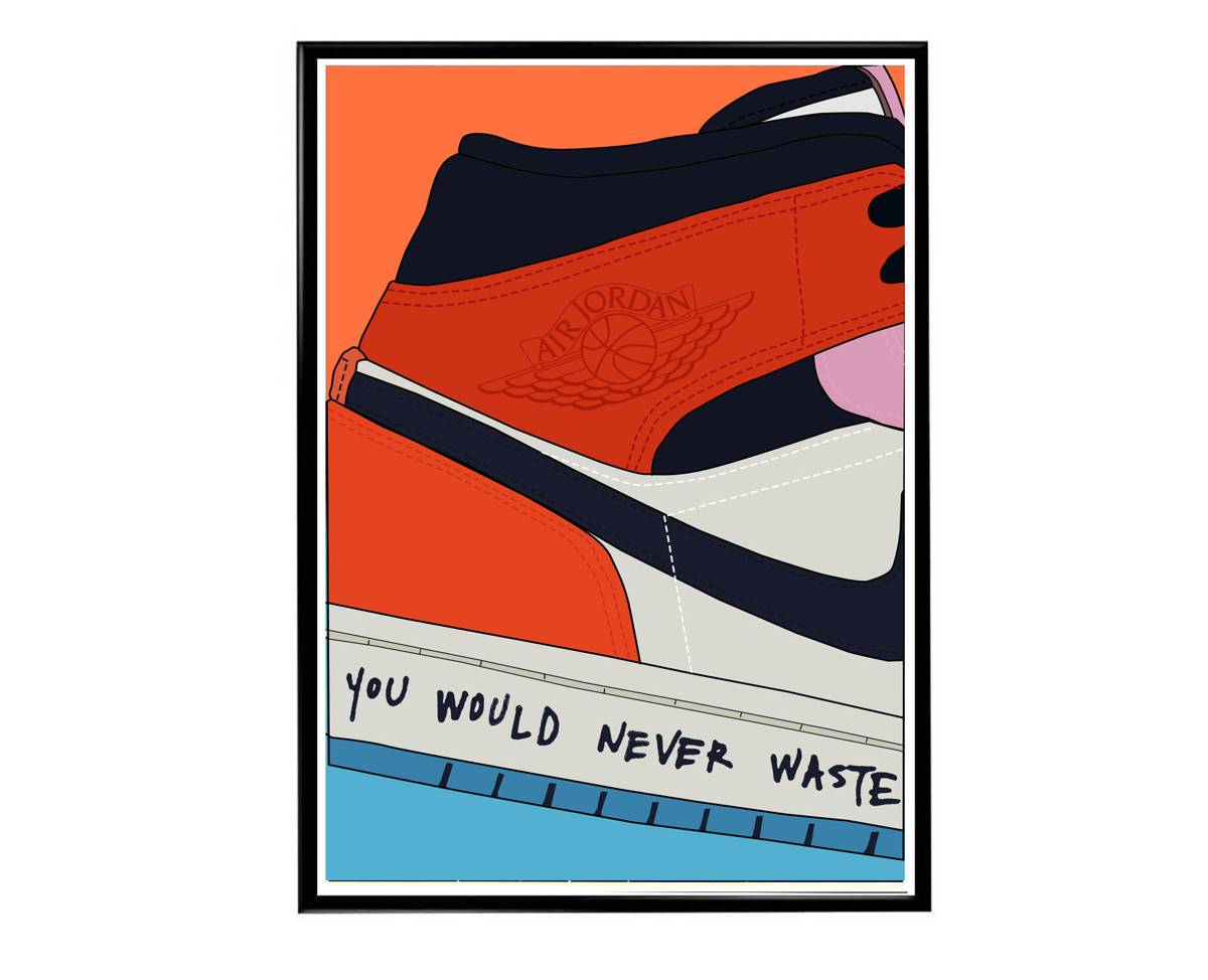 Hype 1 Sneaker Poster, Hypebeast Poster, Kicks Poster, Urban Wall Art, Graffiti Wall Art, Streetwear Posters, Sneaker Wall Art - Poster | Canvas Wall Art Print