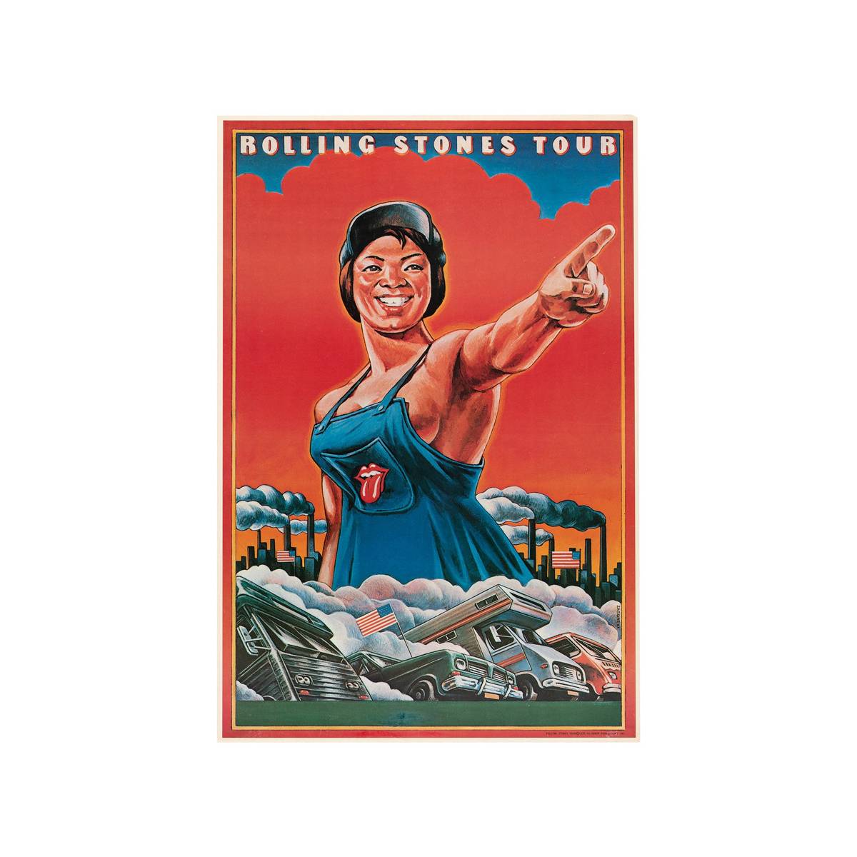 Rolling Stones Tour 1978 Concert - Poster | Canvas Wall Art Print