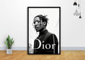 Asap Rocky Dior Art - Poster | Canvas Wall Art Print