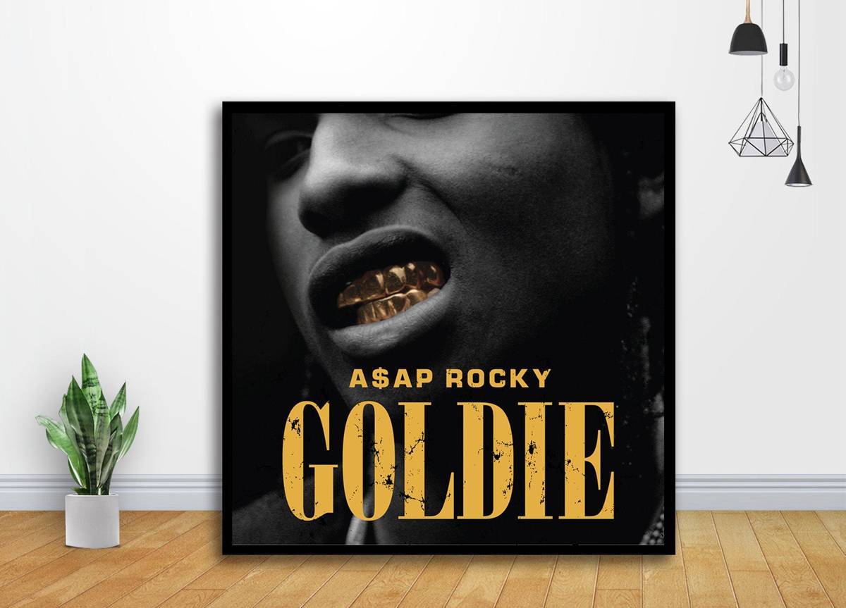 Asap Rocky Goldie Music Album Cover Art - Poster | Canvas Wall Art Print