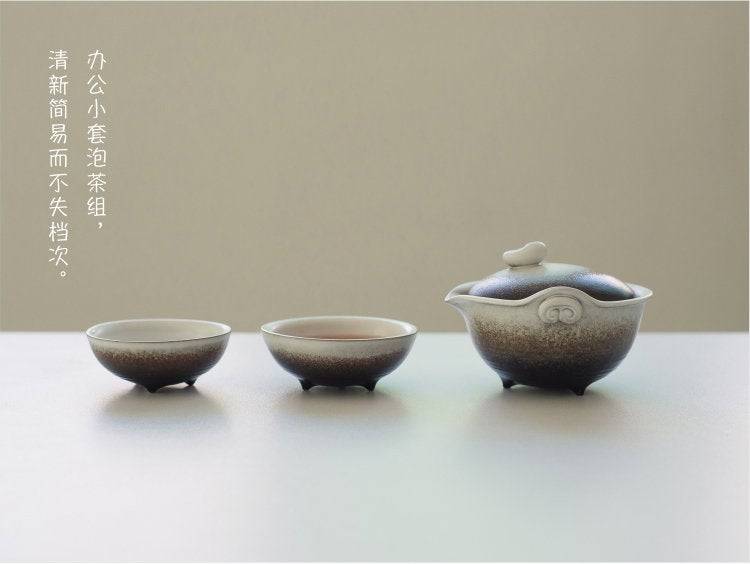 One Pot, Two Cups, Two Cups, Ceramic, Small Household Travel, Portable, Simple Tea Set - Poster | Canvas Wall Art Print