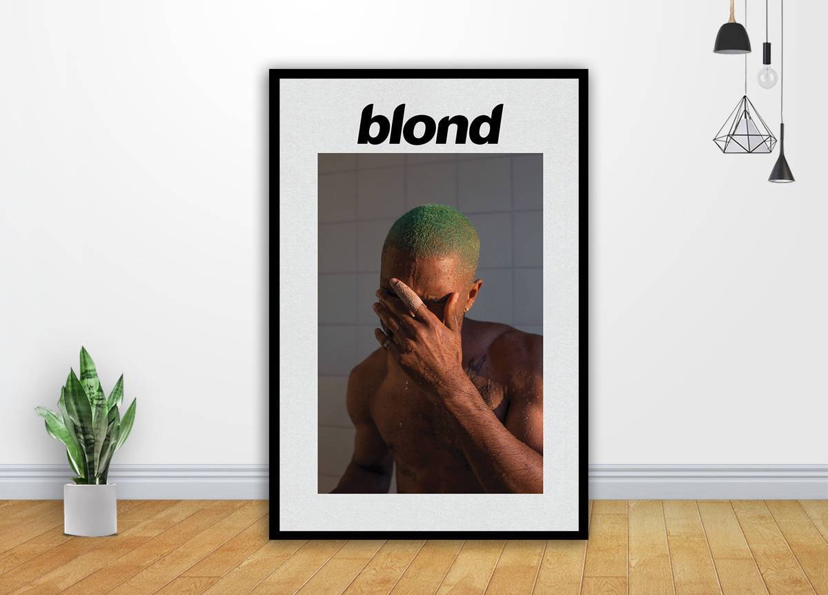 Frank Ocean Blonde Music Album Cover Art - Poster | Canvas Wall Art Print