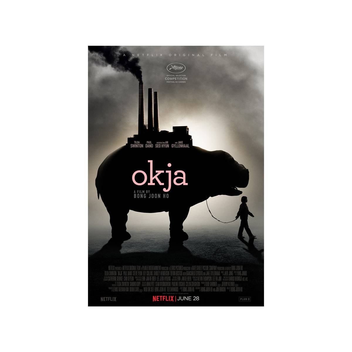 Okja 2017 Movie Ver. 1 - Poster | Canvas Wall Art Print